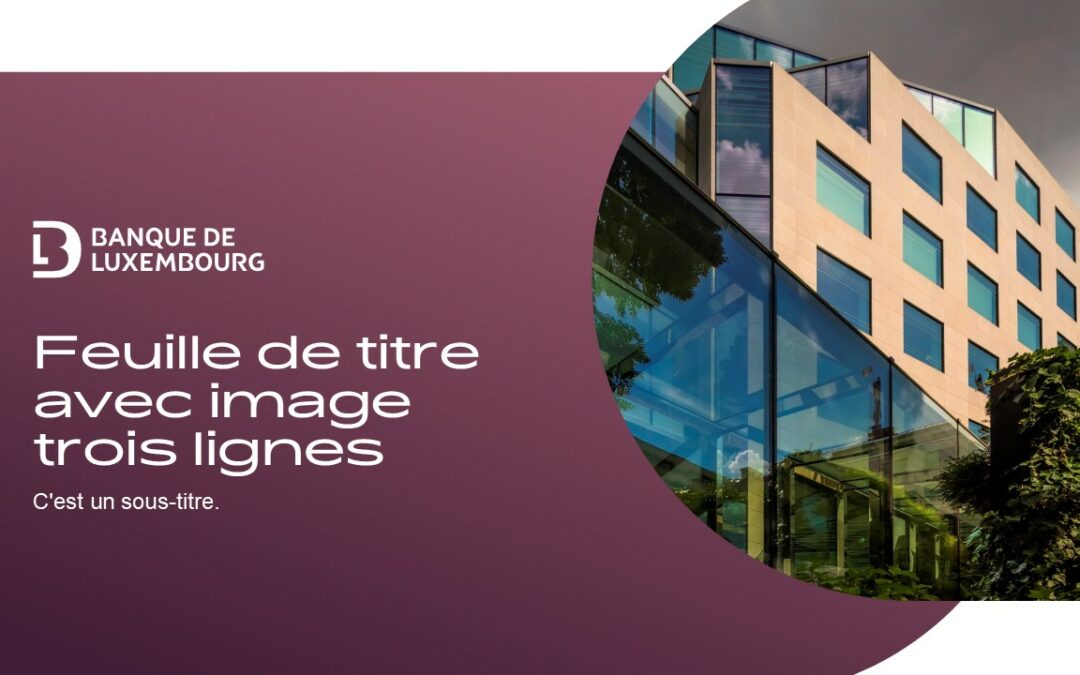 Banque de Luxembourg
